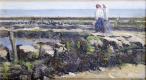 Les Deux Femmes Sur La Greve by Jacques Eugene Feyen