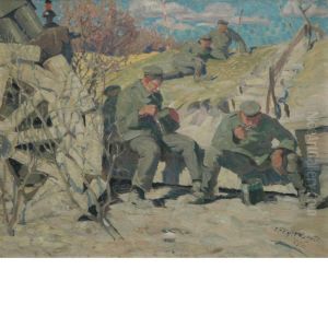 Lunch In The Trenches by Erich Feyerabend