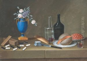 Nature Morte Aux Dominos by Johann Rudolf Feyerabend