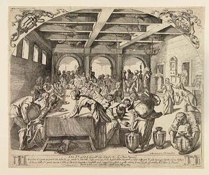 The Wedding At Cana<</b> by Odoardo Fialetti