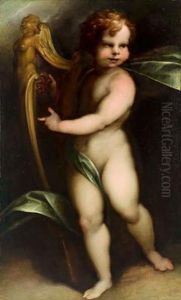 Un Putto Che Suona La Lira