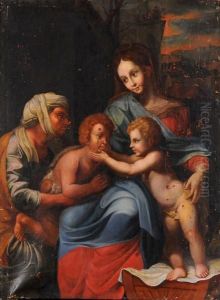 Fuga In Egitto by Domenico Fiasella