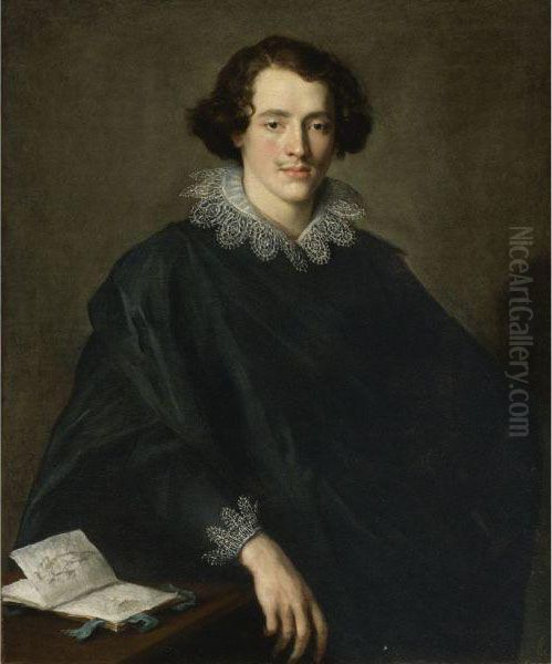 Portrait Of A Young Man With A Sketchbook - view 1