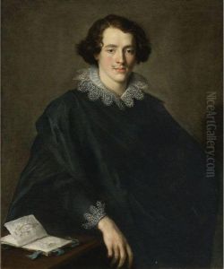Portrait Of A Young Man With A Sketchbook by Domenico Fiasella