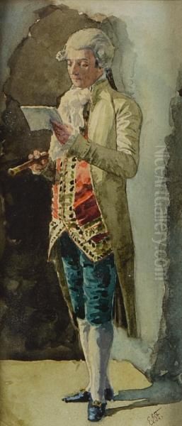 A Gentleman Reading A Letter - view 1