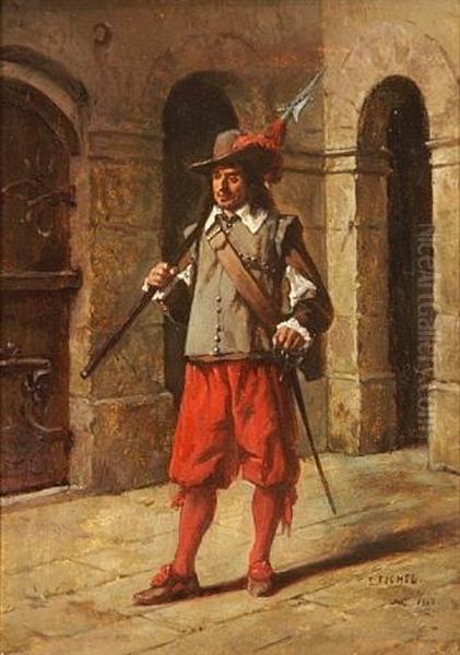 A French Soldier At Ease - view 1