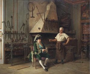 La Forge Du Roi Louis Xvi by Benjamin Eugene Fichel