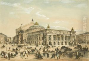 Aspect General De L'opera, Ch. Garnier Architecte by Michel Charles Fichot