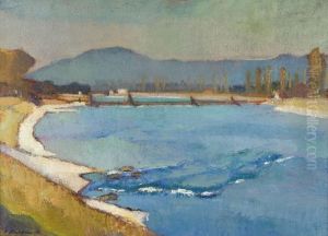 Rheinlandschaft by Arnold Fiechter