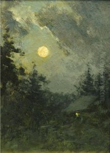 Moonlight Over Trees by Edward Loyal Field