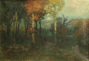 A Figure On A Moonlit Path