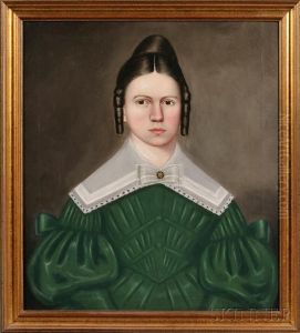 Portrait Of Harriet Henderson Hubbard by Erastus Salisbury Field