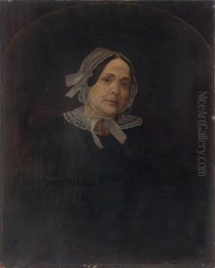 Portrait Of A Mrs. Abraham Martling by Erastus Salisbury Field