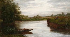 A Cloudy Day On The Riverbank