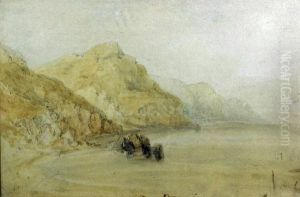 Beach Scene by Anthony Vandyke Copley Fielding