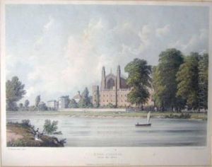 Eton College From The River by J Fielding