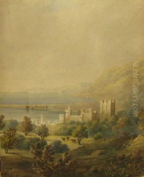 Coastal Scene With Castle - view 1