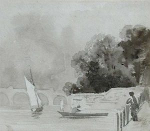 Westminster Bridge From The Terrace Of Northumberland House by Thales Fielding
