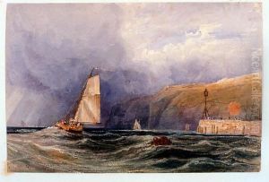 Voiliers Le Long D'une Falaise