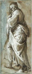 Etude De Personnage Drape by Ambrogio Giovanni Figino