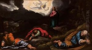 Gesu Nell'orto Del Getzemani by Ambrogio Giovanni Figino