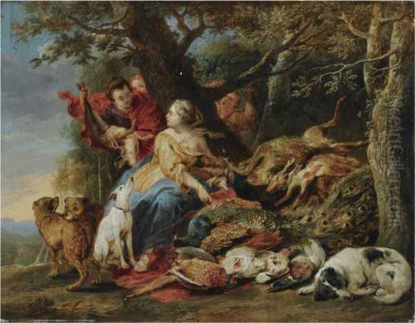 Diana And Her Nymphs Resting After The Chase, Next To An Abundanceof Dead Game - view 1
