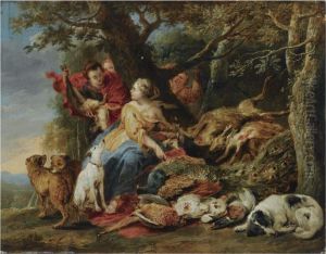 Diana And Her Nymphs Resting After The Chase, Next To An Abundanceof Dead Game