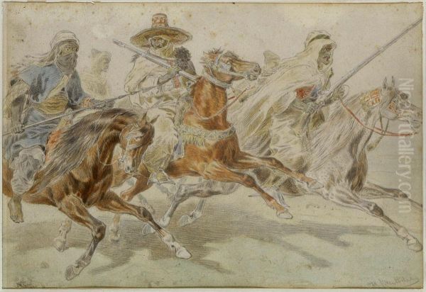Arabische Reiter - view 1