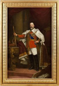 The Coronation Portrait Of Edward Vii by Sir Samuel Luke Fildes