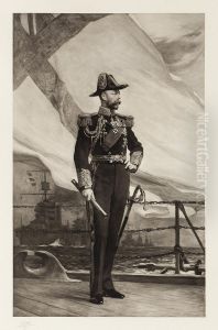 Portrait Of George V by Sir Samuel Luke Fildes