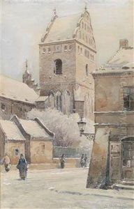 Motiv Aus Krakau by Stefan Filipkiewicz