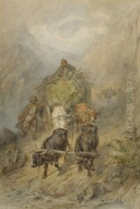 Tataren Mit Ochsengespann by Konstantin Nikolaevich Filipov