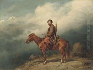 A Caucasian Rider by Konstantin Nikolaevich Filipov