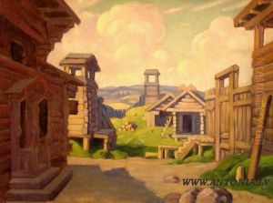 Sketch For Decoration "viesturs" by Alberts Filka