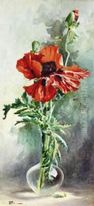 Bouquet Au Coquelicot by Ernest Filliard