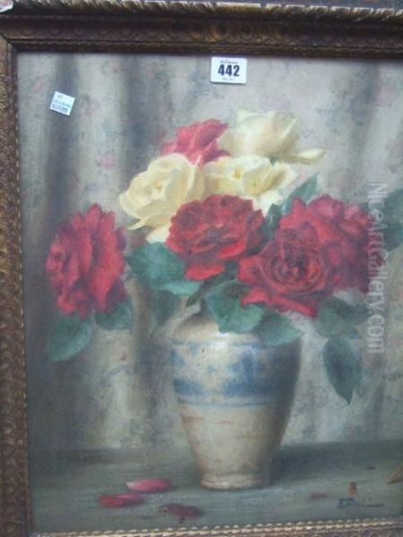 Still Lifeof Roses In A Vase - view 1