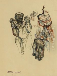 Untitled by Pavel Nikolaevitch Filonov