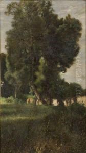 Paesaggio Boschivo Con Lago by Giovanni Battista Filosa