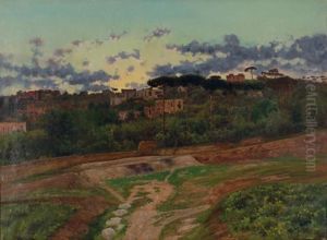 Paesaggio Al Tramonto