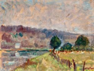 Landscape by Alfred William Finch