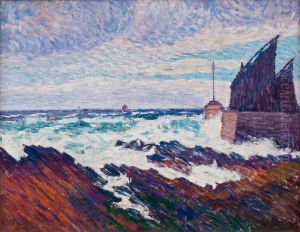 Thepier In Rosehearty by Alfred William Finch