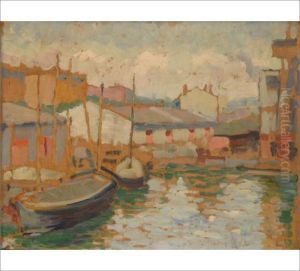 Harbour by Alfred William Finch