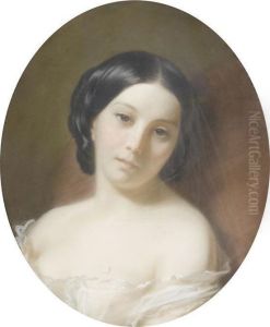 Portrait Of A Lady by Francis Oliver Finch