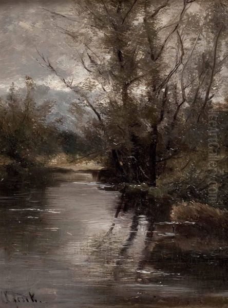Flusslandschaft In Vorabendlicher Stimmung - view 1
