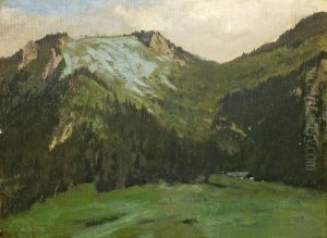 Gebirgslandschaft by August Fink