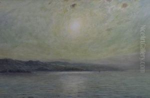 A Coastal Scene At Dawn by Herbert John Finn