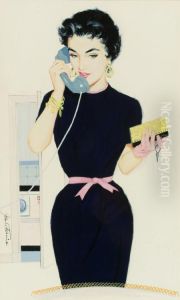Pin-up On The Phone by John Finnie