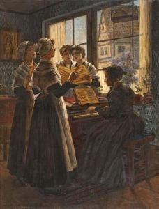 Gesangsstunde by Walther Firle