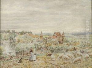 La Ferme De Lagrand'grange, Charlieu by Marie-Francois-Firmin Girard