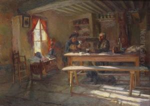 Les Buveurs Dans La Cuisine